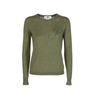 Dee Ocleppo Cashmere Jumper Crew Neck Olive Green Women Green Sweaters
